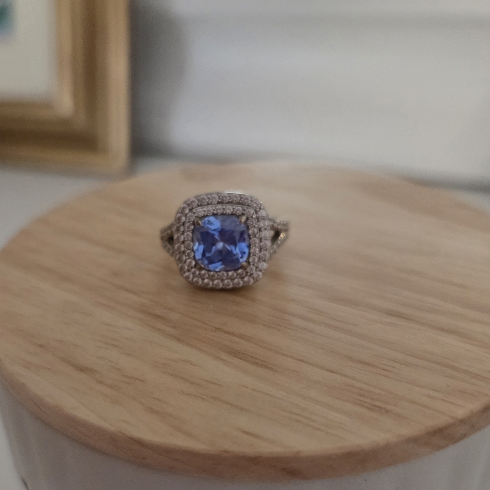 Bright Blue Stone Ring